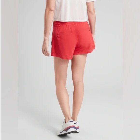 Athleta Baja Short 2.0 in Hibiscus Red Size 8 EXCELLENT CONDITION - Picture 2 of 8